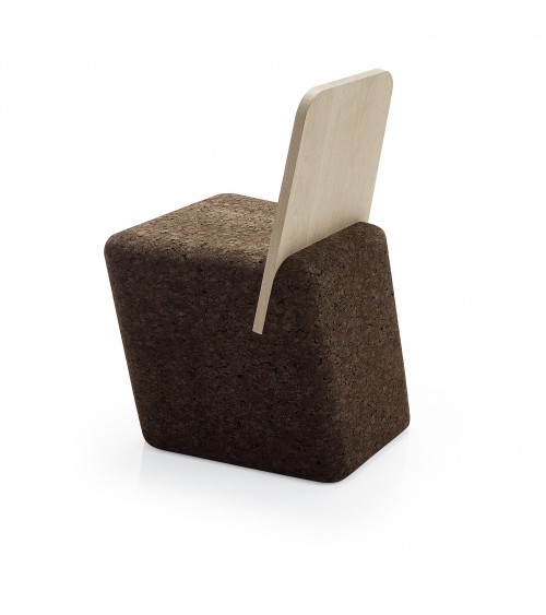 CHAISE CUT CHAIR - BLACKCORK