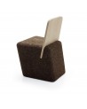 CHAISE CUT CHAIR - BLACKCORK