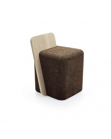 TABOURET CUT STOOL - BLACKCORK