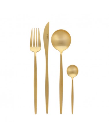 MOON GOLD MAT CUTIPOL CUTLERY SET