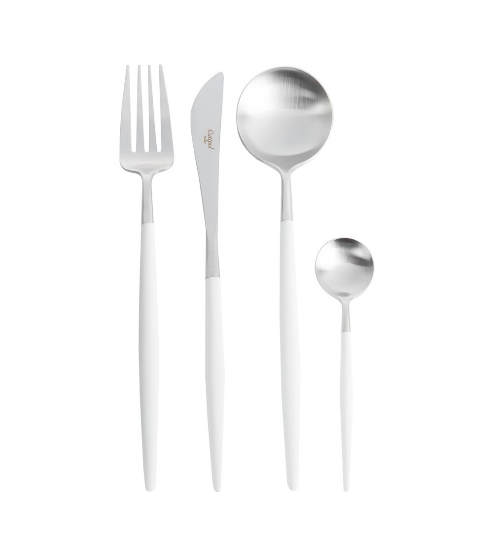 Set de Couverts en Inox GOA Blanc Mat - CUTIPOL - Le Long du Tage