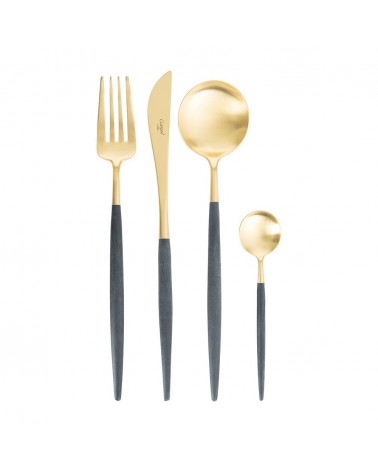 GOA BLUE & GOLD MATTE CUTLERY SET