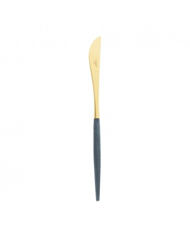 TABLE KNIFE GOA BLUE & GOLD MATTE CUTIPOL CUTLERY 