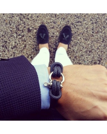 BRACELET MANILLE NAVY HOMME TENDANCE