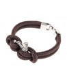 BRACELET MANILLE MARRON HOMME TENDANCE