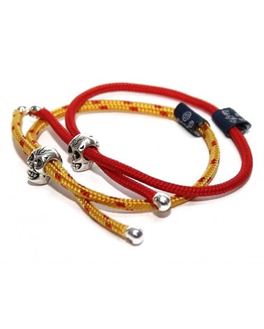 TRENDY MEN WOMEN BRACELET PIRATE YELLOW & RED 