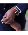 BRACELET PIRATE - ROUGE & VERT - HOMME FEMME TENDANCE