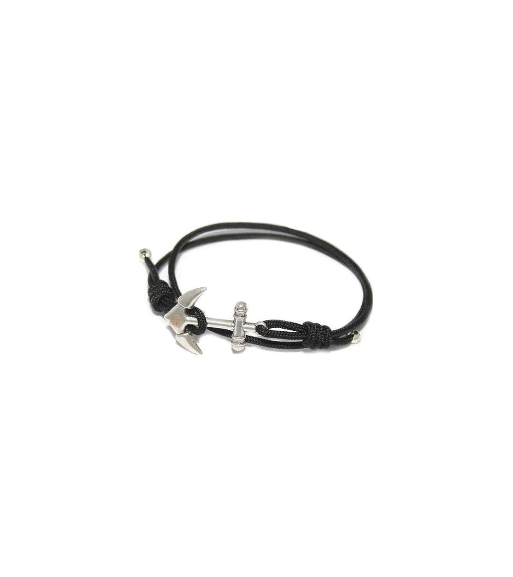 Aviation Bracelet Silver Plane Black