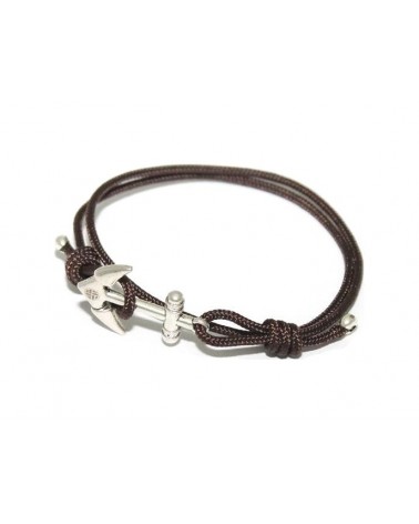 TRENDY MEN BRACELET BROWN ANCHOR