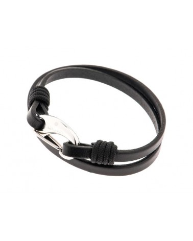 TRENDY MEN BRACELET HOOK BLACK