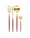 GOA RED & GOLD MATTE CUTLERY SET