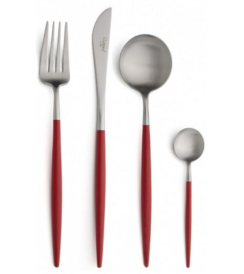 GOA RED MATTE CUTLERY SET - CUTIPOL