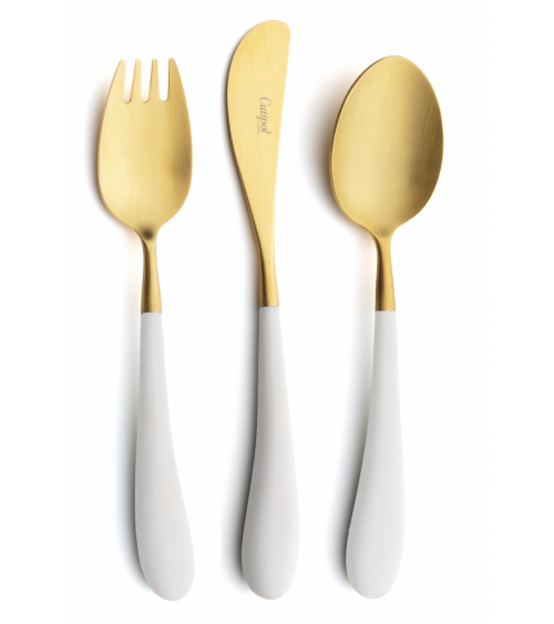 ALICE CUTLERY - WHITE GOLD MATTE