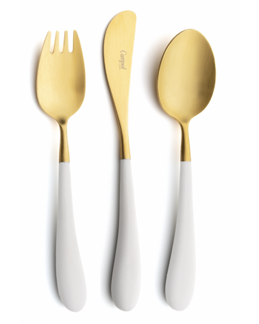 ALICE CUTLERY - WHITE GOLD MATTE