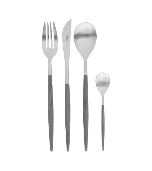 MIO grey & matte cutlery set