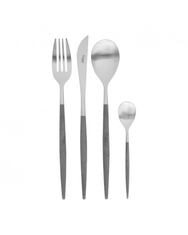 MIO grey & matte cutlery set