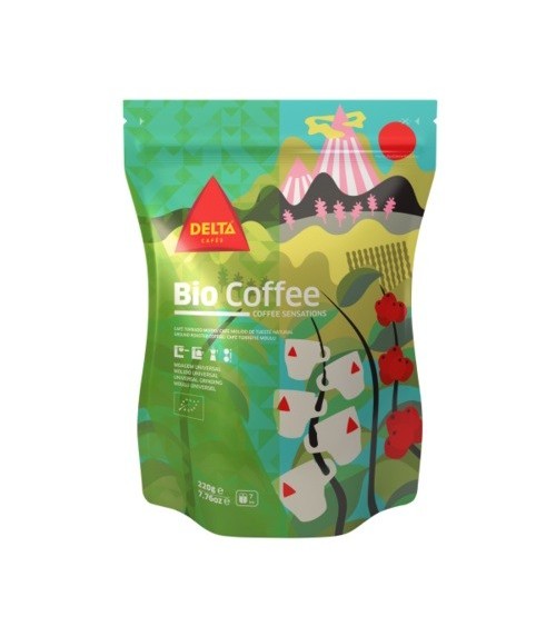 BIO COFFEE - Café Moulu DELTA Cafés 220 gr