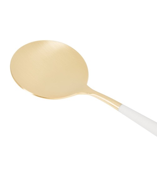 GOA White and Gold Cutipol Salad Set